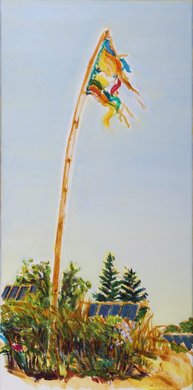 painting: windhorse 2019, 60x30cm