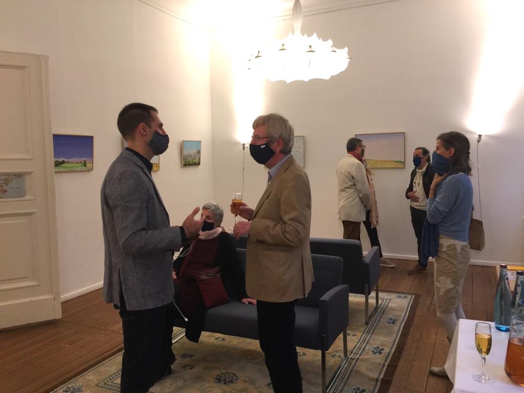 impression finsishing night exhibition berlin october 2020